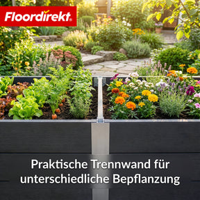 WPC-Hochbeet | Paros | Anthrazit | Wetterbeständig & langlebig | Für Garten & Terrasse | Verschiedene Größen