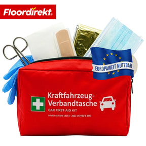 KFZ Verbandtasche DIN 13164:2022 | Erste Hilfe Set PKW | Auto Verbandskasten für gesetzlich vorgeschriebene Fahrzeugausstattung