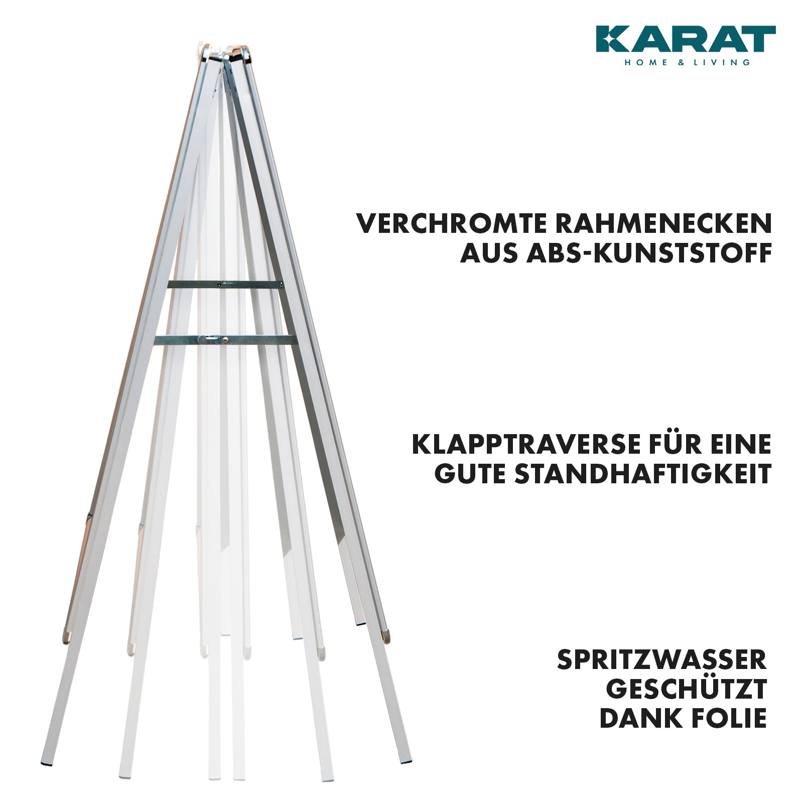 Kundenstopper | DIN A1 & A2 | Doppelseitiger Gehwegaufsteller, Werbeaufsteller aus Aluminium