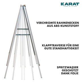 Kundenstopper | DIN A1 & A2 | Doppelseitiger Gehwegaufsteller, Werbeaufsteller aus Aluminium