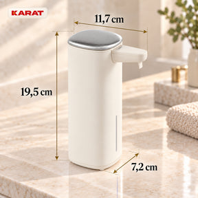 Automatischer Flüssigseifenspender | Liora | Berührungsloser Seifenspender mit Sensor, USB-C-Akku & Edelstahl | 250 ml