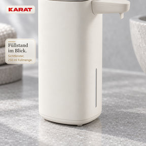 Automatischer Flüssigseifenspender | Liora | Berührungsloser Seifenspender mit Sensor, USB-C-Akku & Edelstahl | 250 ml