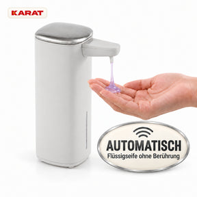 Automatischer Flüssigseifenspender | Liora | Berührungsloser Seifenspender mit Sensor, USB-C-Akku & Edelstahl | 250 ml