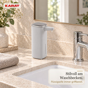 Automatischer Flüssigseifenspender | Liora | Berührungsloser Seifenspender mit Sensor, USB-C-Akku & Edelstahl | 250 ml