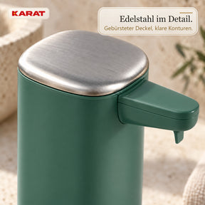Automatischer Flüssigseifenspender | Liora | Berührungsloser Seifenspender mit Sensor, USB-C-Akku & Edelstahl | 250 ml