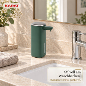 Automatischer Flüssigseifenspender | Liora | Berührungsloser Seifenspender mit Sensor, USB-C-Akku & Edelstahl | 250 ml
