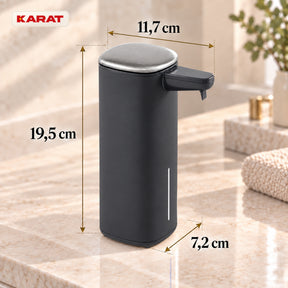 Automatischer Flüssigseifenspender | Liora | Berührungsloser Seifenspender mit Sensor, USB-C-Akku & Edelstahl | 250 ml