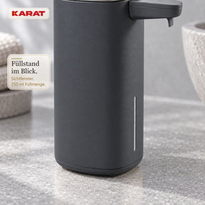 Automatischer Flüssigseifenspender | Liora | Berührungsloser Seifenspender mit Sensor, USB-C-Akku & Edelstahl | 250 ml