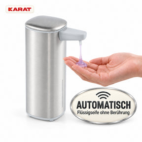 Automatischer Flüssigseifenspender | Liora | Berührungsloser Seifenspender mit Sensor, USB-C-Akku & Edelstahl | 250 ml