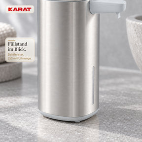 Automatischer Flüssigseifenspender | Liora | Berührungsloser Seifenspender mit Sensor, USB-C-Akku & Edelstahl | 250 ml