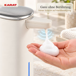 Automatischer Schaumseifenspender | Liora | Berührungsloser Seifenspender mit Sensor, USB-C-Akku & Edelstahl | 250 ml
