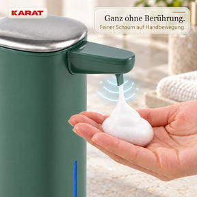 Automatischer Schaumseifenspender | Liora | Berührungsloser Seifenspender mit Sensor, USB-C-Akku & Edelstahl | 250 ml