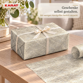 Tischläufer | Monarch | Dekovlies mit Metallic-Schimmer | 30 cm x 25 m Rolle | 13 Farben