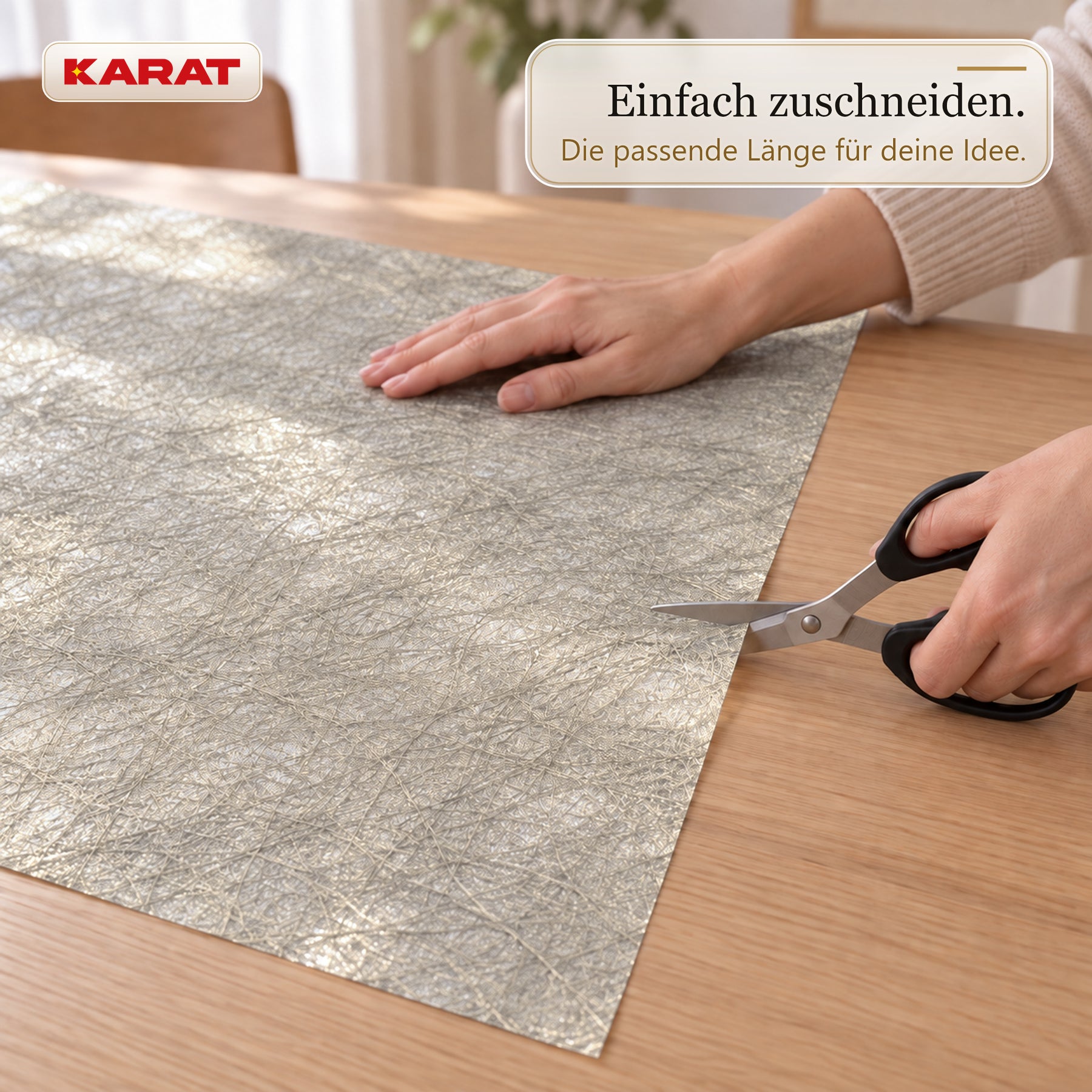 Tischläufer | Monarch | Dekovlies mit Metallic-Schimmer | 30 cm x 25 m Rolle | 13 Farben