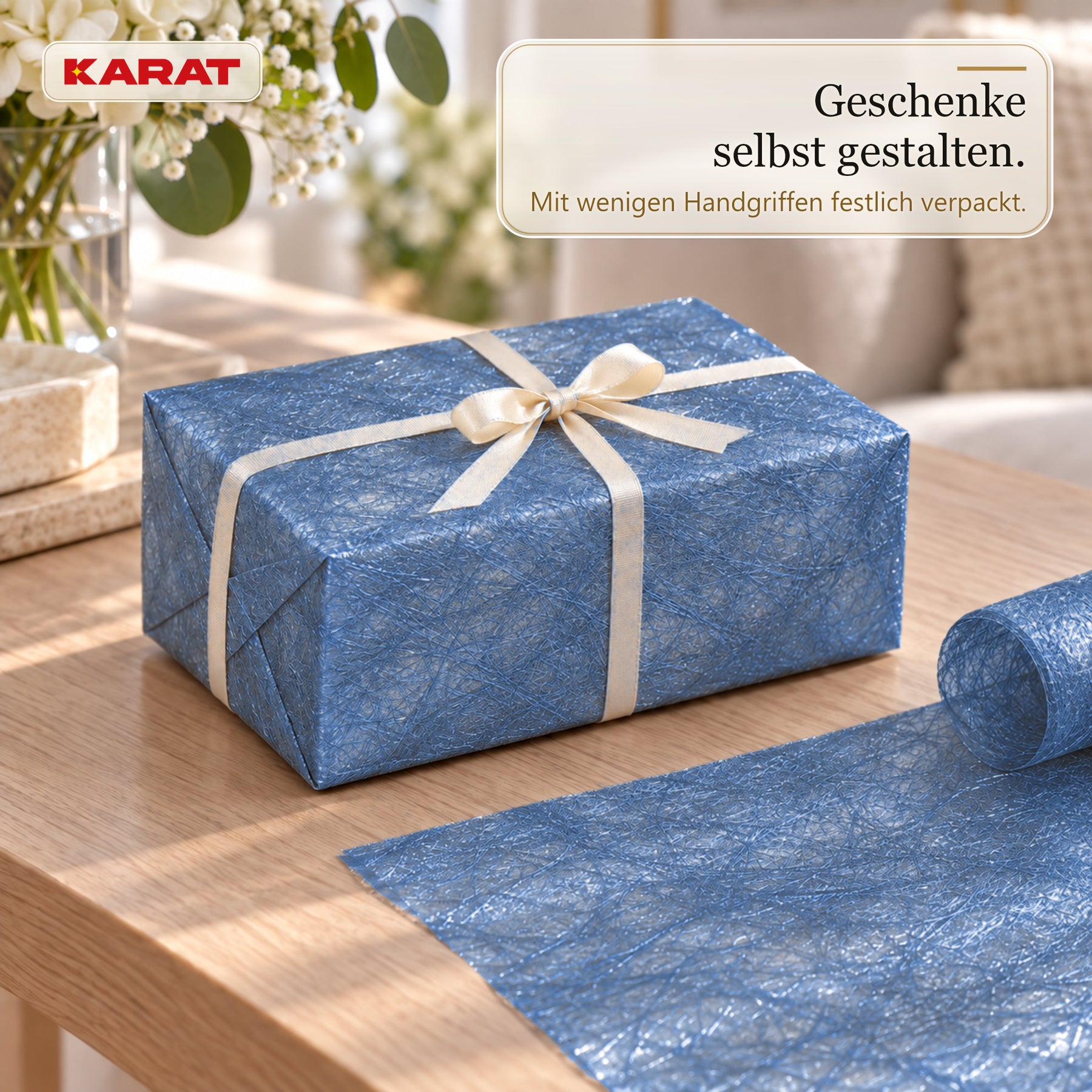Tischläufer | Monarch | Dekovlies mit Metallic-Schimmer | 30 cm x 25 m Rolle | 13 Farben