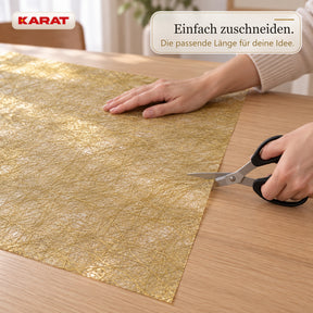 Tischläufer | Monarch | Dekovlies mit Metallic-Schimmer | 30 cm x 25 m Rolle | 13 Farben