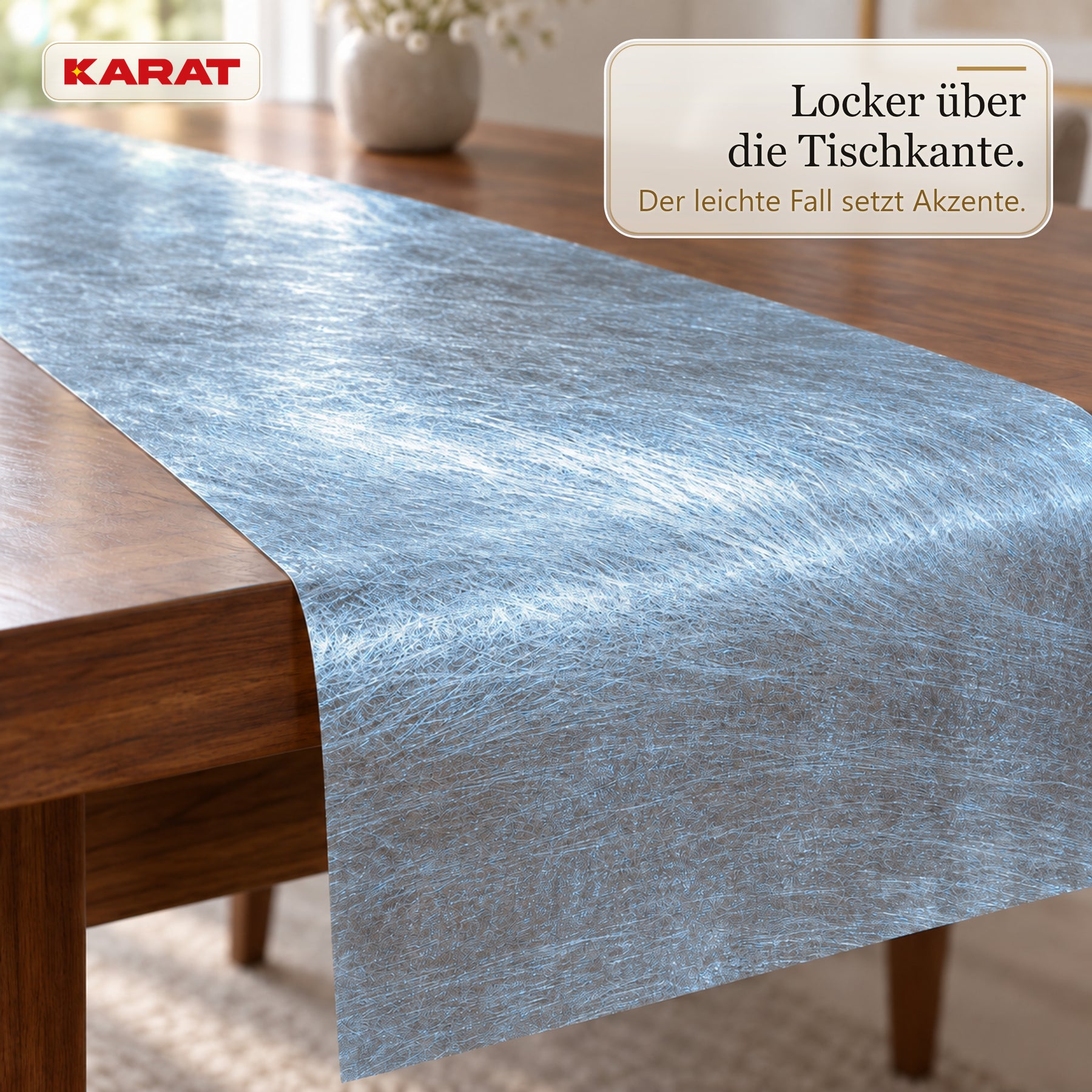 Tischläufer | Monarch | Dekovlies mit Metallic-Schimmer | 30 cm x 25 m Rolle | 13 Farben