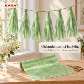 Tischläufer | Monarch | Dekovlies mit Metallic-Schimmer | 30 cm x 25 m Rolle | 13 Farben
