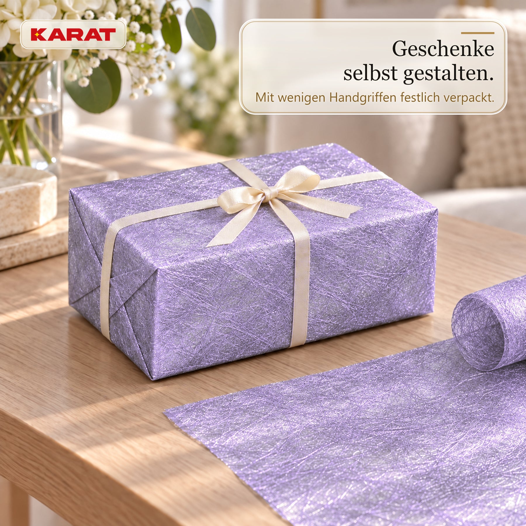 Tischläufer | Monarch | Dekovlies mit Metallic-Schimmer | 30 cm x 25 m Rolle | 13 Farben