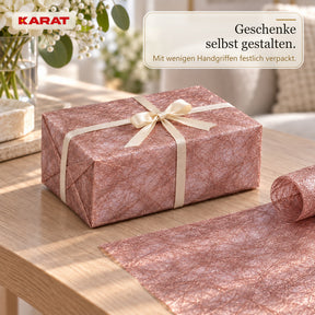Tischläufer | Monarch | Dekovlies mit Metallic-Schimmer | 30 cm x 25 m Rolle | 13 Farben
