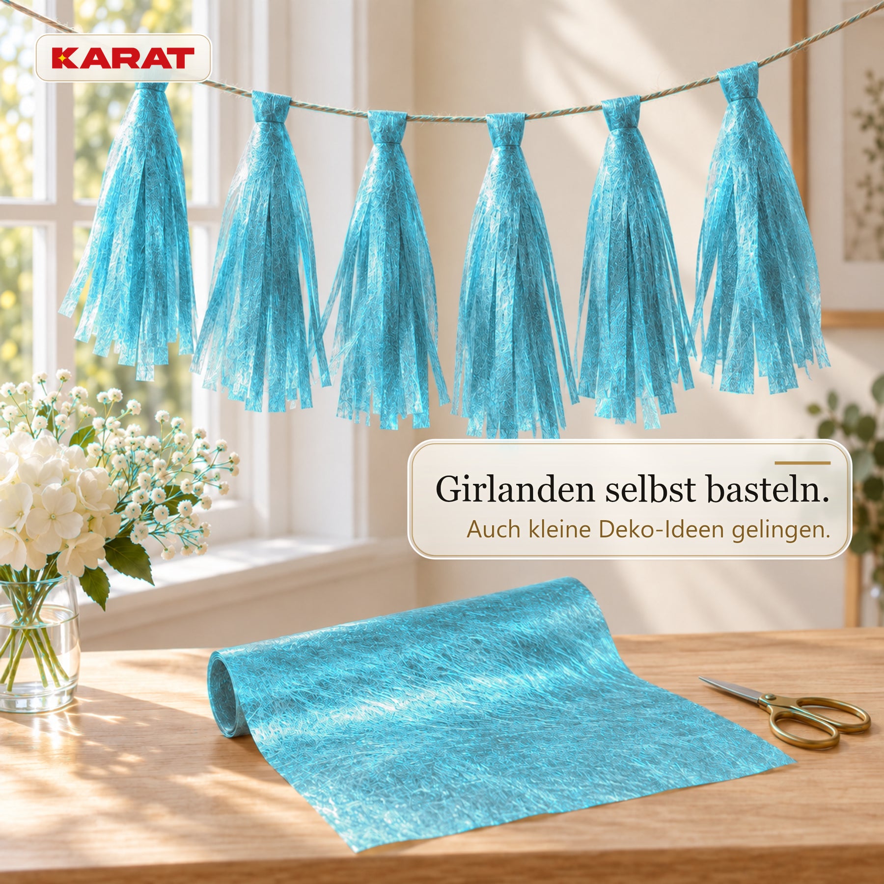Tischläufer | Monarch | Dekovlies mit Metallic-Schimmer | 30 cm x 25 m Rolle | 13 Farben