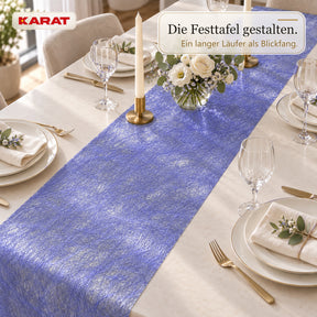 Tischläufer | Monarch | Dekovlies mit Metallic-Schimmer | 30 cm x 25 m Rolle | 13 Farben