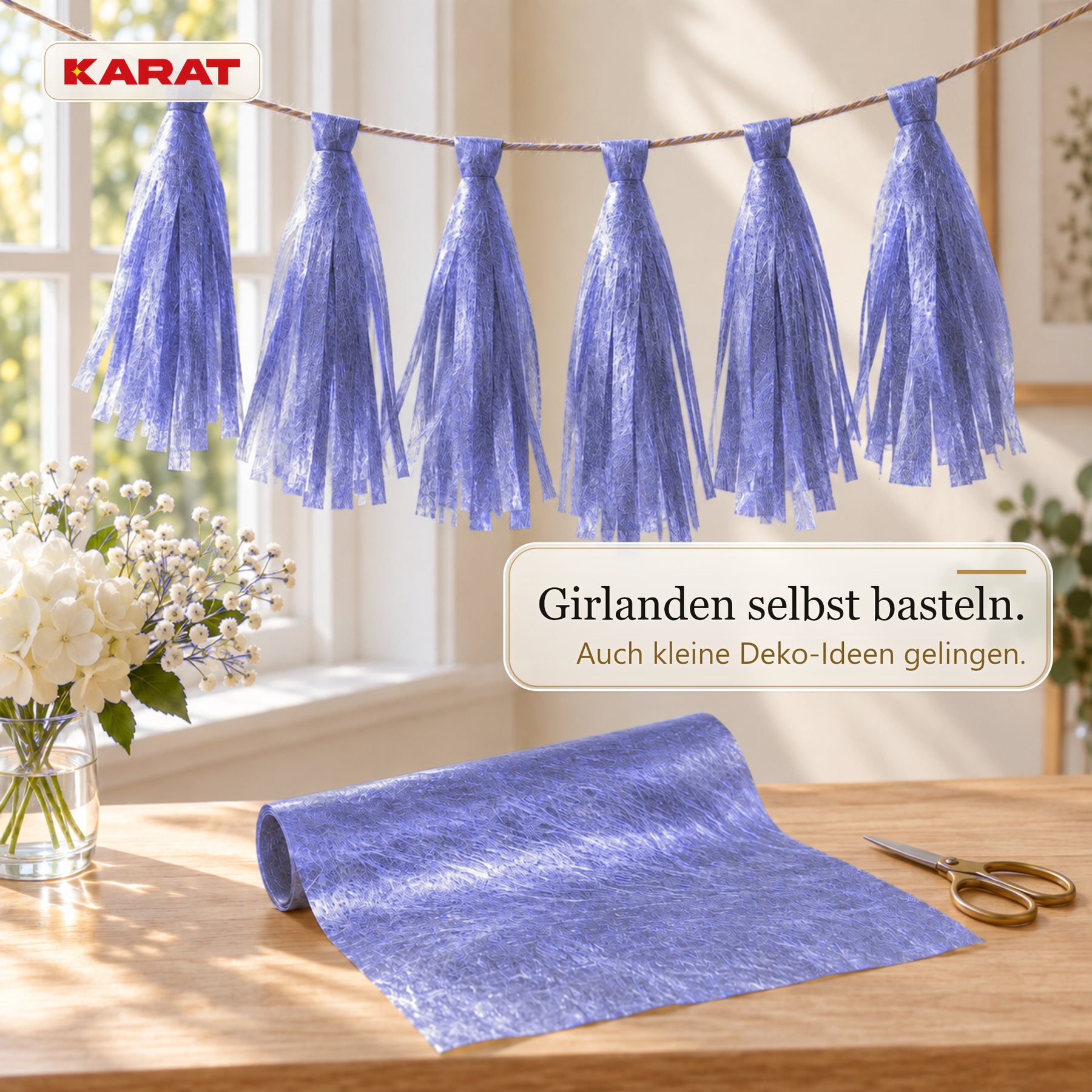 Tischläufer | Monarch | Dekovlies mit Metallic-Schimmer | 30 cm x 25 m Rolle | 13 Farben