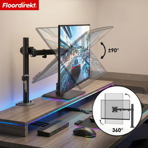 Monitorarm | Flexibel verstellbare Monitorhalterung mit Tischklemme für 1 oder 2 Monitore