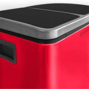 Mülleimer Felix aus Edelstahl | Trennsystem | Mit Schließdämpfer