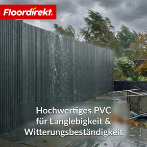 PVC Sichtschutzzaun | Wetterfest & UV-beständig | Balkon- & Garten Sichtschutz | 4 Farben | Verschiedene Größen