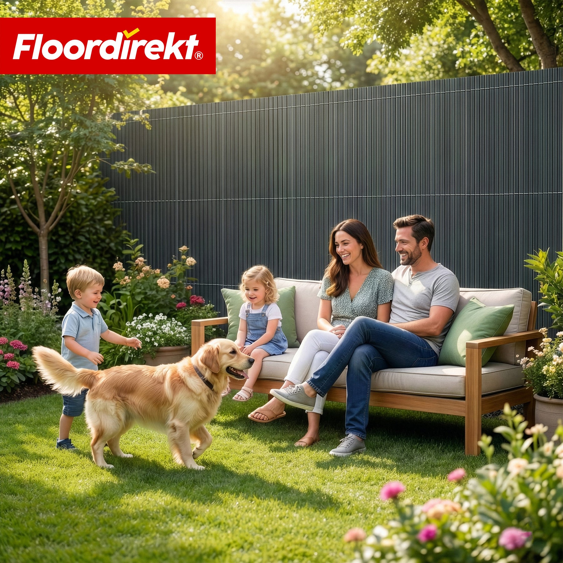 PVC Sichtschutzzaun | Wetterfest & UV-beständig | Balkon- & Garten Sichtschutz | 4 Farben | Verschiedene Größen