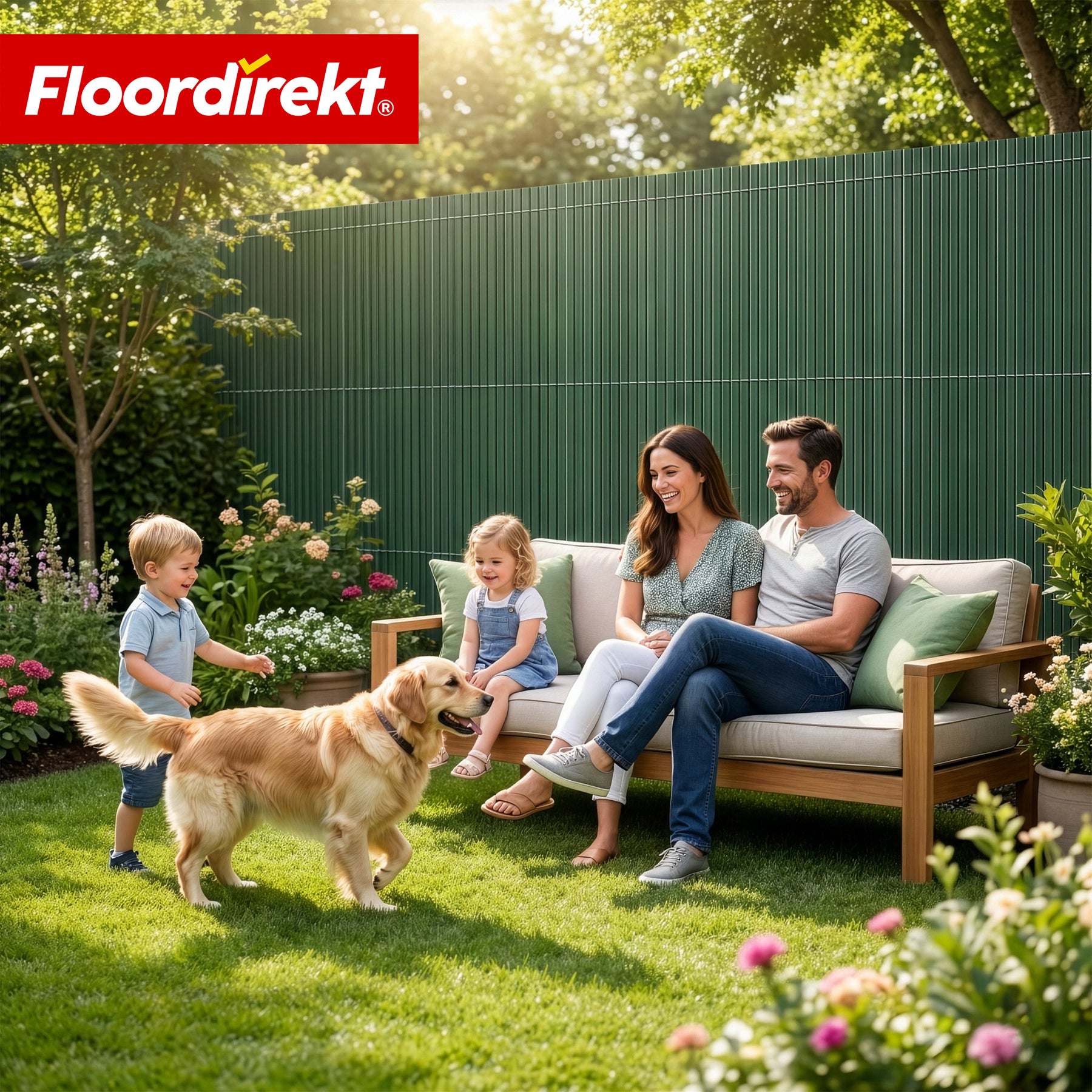 PVC Sichtschutzzaun | Wetterfest & UV-beständig | Balkon- & Garten Sichtschutz | 4 Farben | Verschiedene Größen