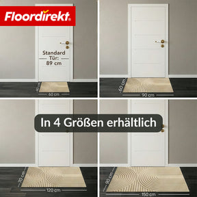 Schmutzfangmatte | Circa | Waschbare Türmatte für Innen & Außen | Rutschfeste Fußmatte mit TPE-Rückseite