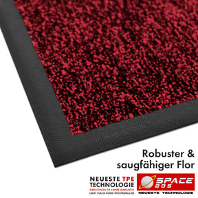 Schmutzfangmatte | Space 205 | Rutschfeste Fußmatte mit innovativer TPE-Technologie in Rand & Rückseite | Ideal für Eingänge, Flur & Haustür | In verschiedenen Farben & Größen