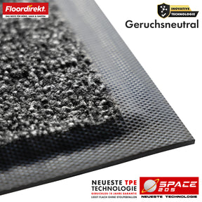 Schmutzfangmatte | Space 205 | Rutschfeste Fußmatte mit innovativer TPE-Technologie in Rand & Rückseite | Ideal für Eingänge, Flur & Haustür | In verschiedenen Farben & Größen