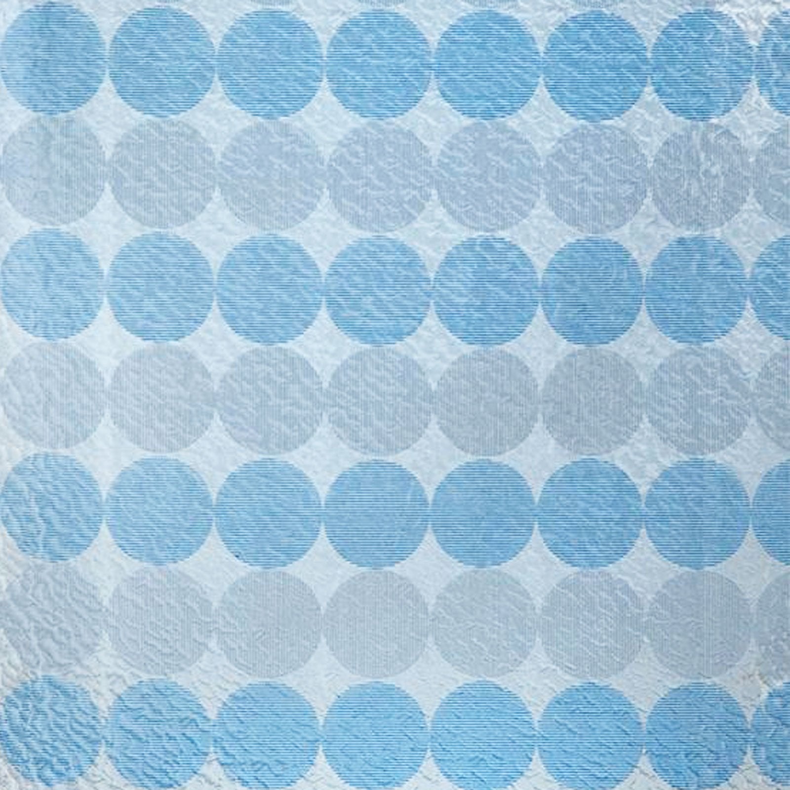 Statische Fensterfolie | Kreise Blau Weiß
