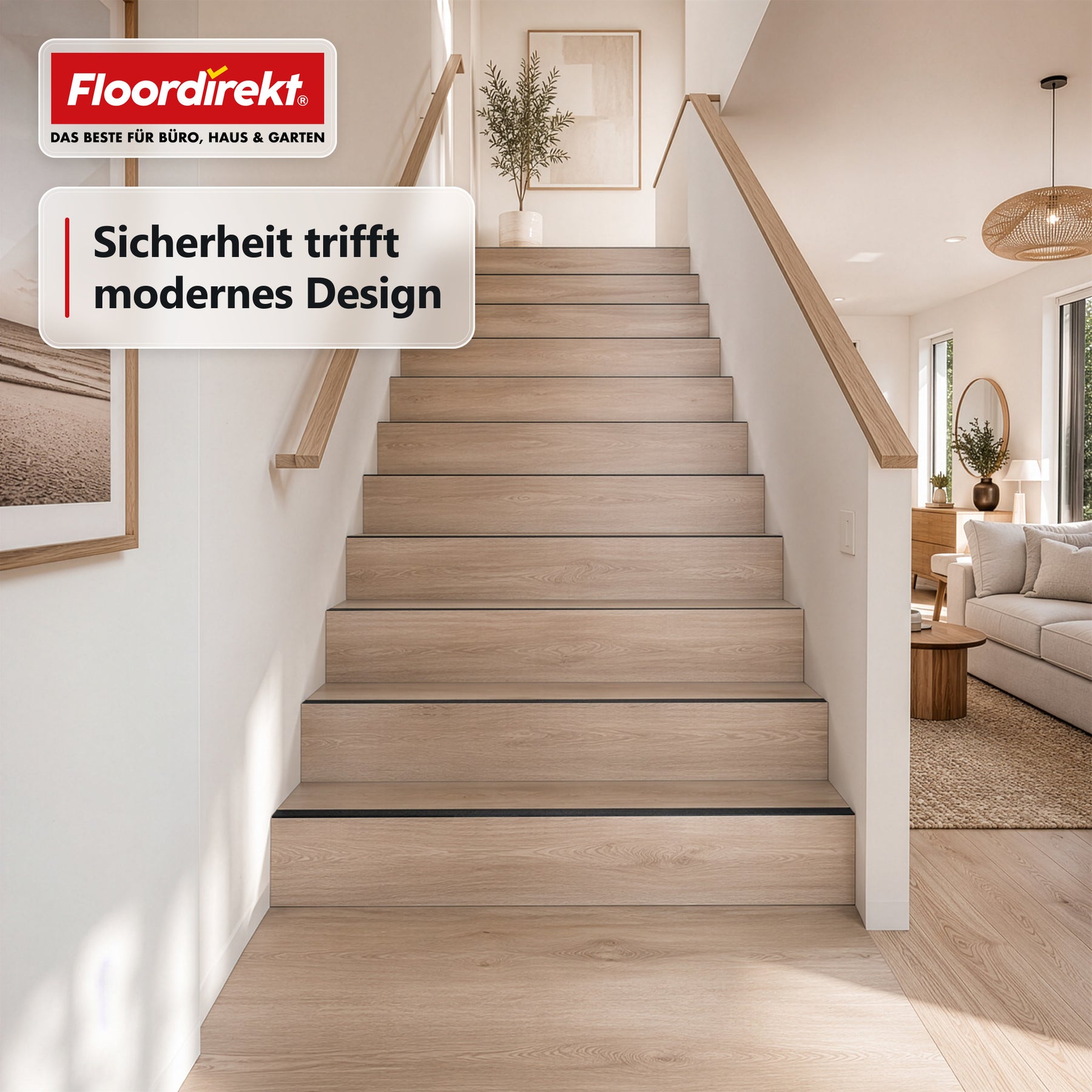 Treppenkantenprofil | Elite | Rutschhemmendes GFK-Profil mit Aluminiumoxid-Beschichtung