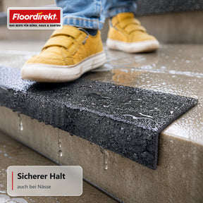 Treppenkantenprofil | Core | Rutschhemmendes GFK-Treppenprofil mit Aluminiumoxid-Beschichtung