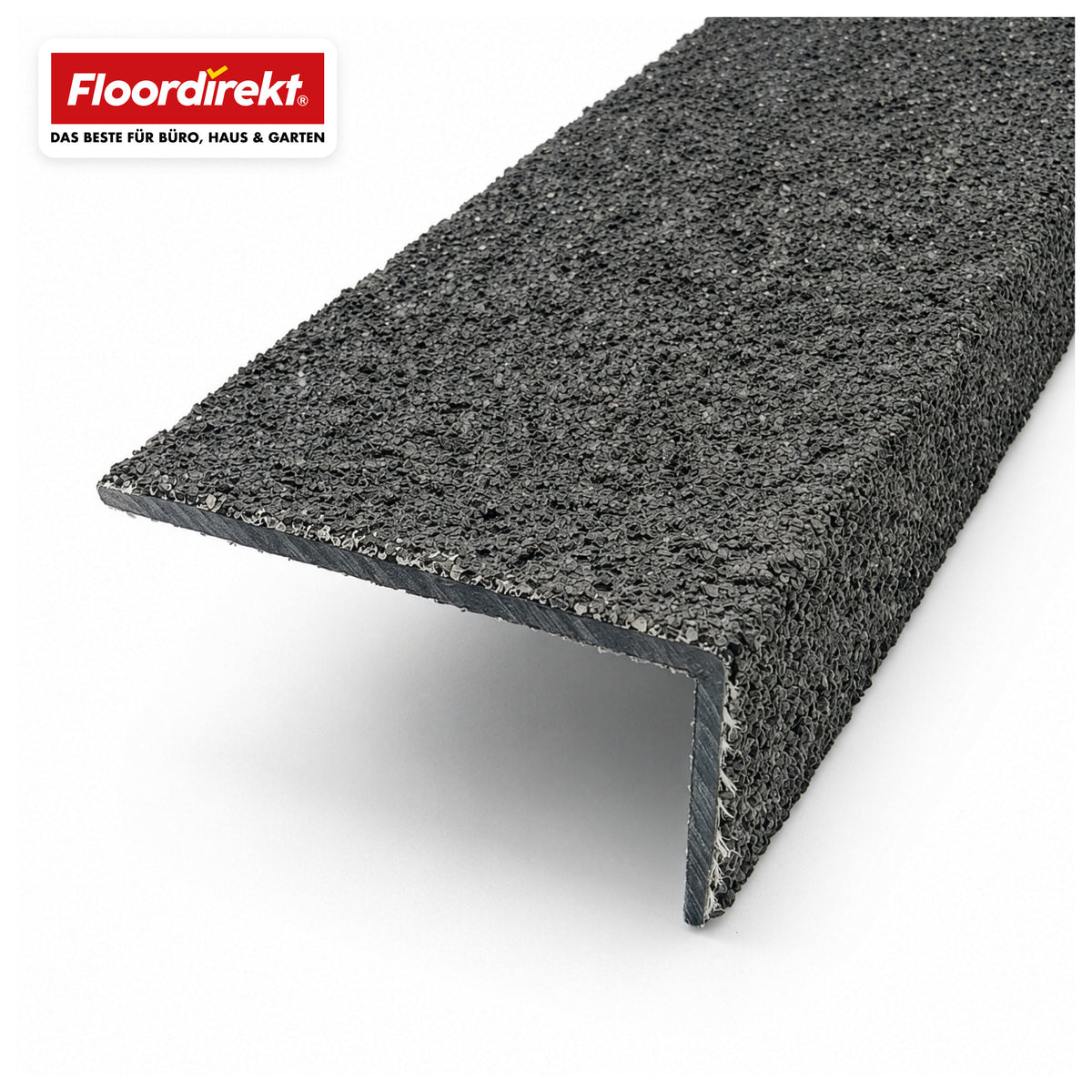 Treppenkantenprofil | Core | Rutschhemmendes GFK-Treppenprofil mit Aluminiumoxid-Beschichtung