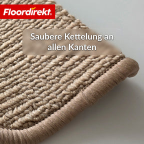 Stufenmatte | Monaco | Rutschhemmende Treppenmatte aus Polypropylen, robust, schalldämmend & pflegeleicht in halbrunder Form