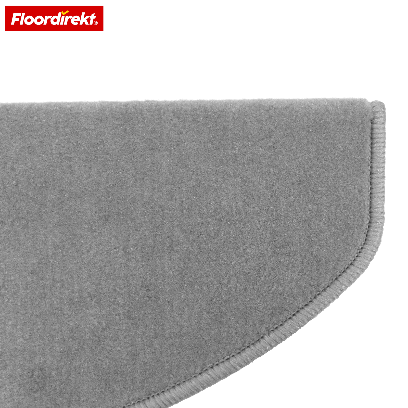 Velours-Stufenmatte | Wien | Halbrunde, rutschfeste Treppenmatte aus robustem Polypropylen | Treppenschutz, schalldämmend & antistatisch | Erhältlich in 4 modernen Farben