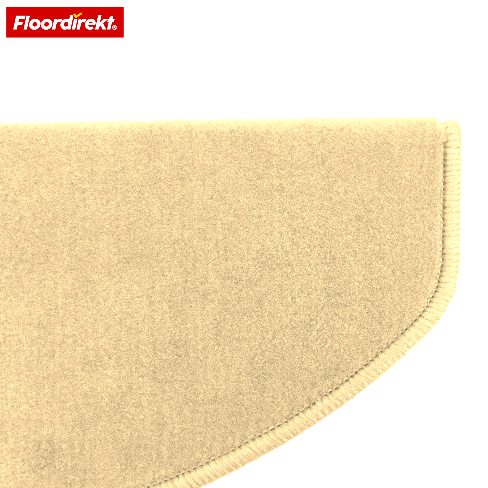 Velours-Stufenmatte | Wien | Halbrunde, rutschfeste Treppenmatte aus robustem Polypropylen | Treppenschutz, schalldämmend & antistatisch | Erhältlich in 4 modernen Farben