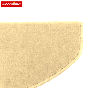 Velours-Stufenmatte | Wien | Halbrunde, rutschfeste Treppenmatte aus robustem Polypropylen | Treppenschutz, schalldämmend & antistatisch | Erhältlich in 4 modernen Farben