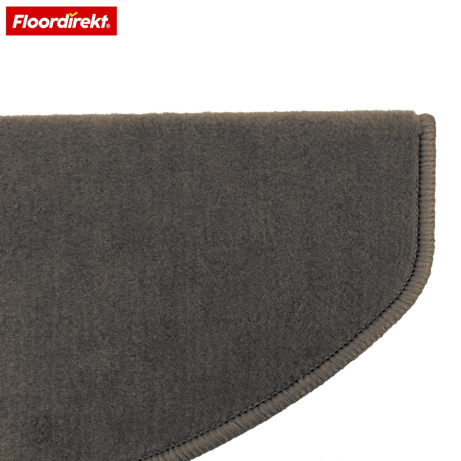 Velours-Stufenmatte | Wien | Halbrunde, rutschfeste Treppenmatte aus robustem Polypropylen | Treppenschutz, schalldämmend & antistatisch | Erhältlich in 4 modernen Farben