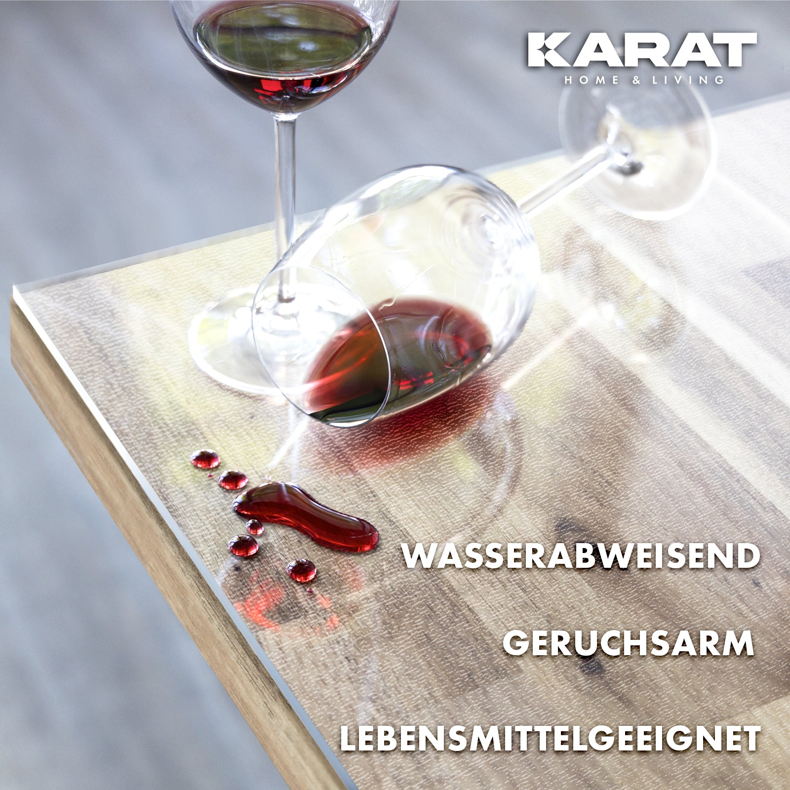 Transparent mattierte Tischfolie mit geradem Schnitt | Crystal | Mattierte Schutzfolie für Tische | Maßgeschneiderter Zuschnitt