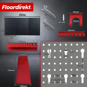 T8_Schwarz / Rot - 3 Platten Set