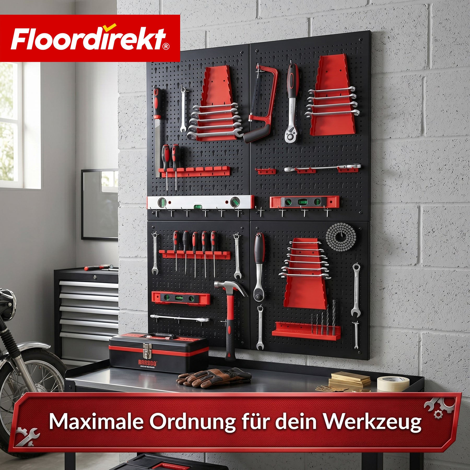 T2_Schwarz / Rot - 4 Platten Set