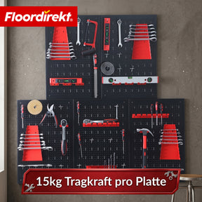 T7_Schwarz / Rot - 5 Platten Set