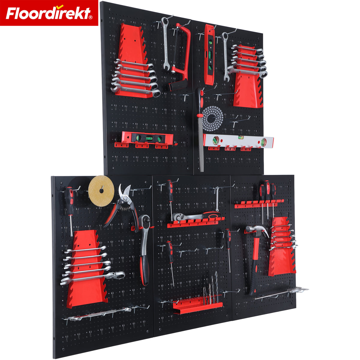 A1_Schwarz / Rot - 5 Platten Set