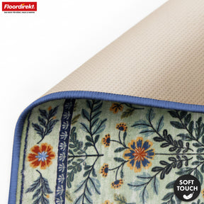 Wohnteppich | Cascada | Eleganter Teppich mit Blumen-Design in harmonischen Farben | Rutschfest, strapazierfähig & pflegeleicht | In verschiedenen Größen